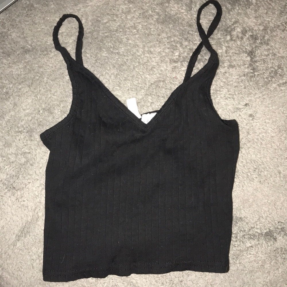Black crop top